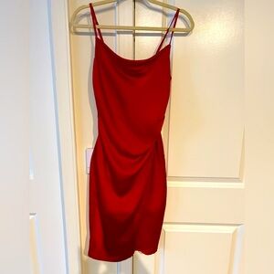 XS lulus Satin Slip Dress in an Excellent Decision. ( only worn 2 times )